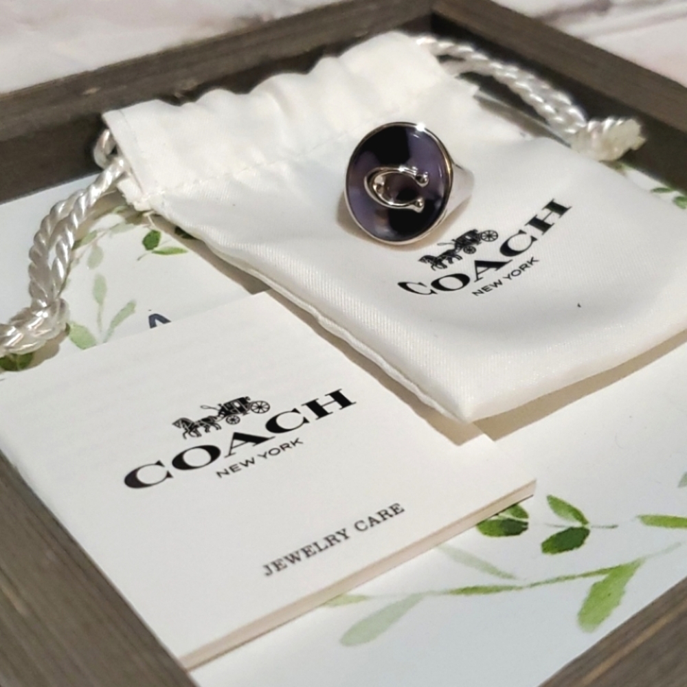 🌸COACH SIGNATURE RING - Picture 2 of 8